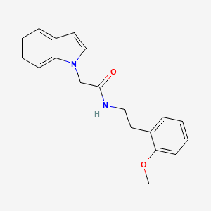 molecular formula C19H20N2O2 B2457824 2-(1H-indol-1-yl)-N-(2-methoxyphenethyl)acetamide CAS No. 1206992-10-0