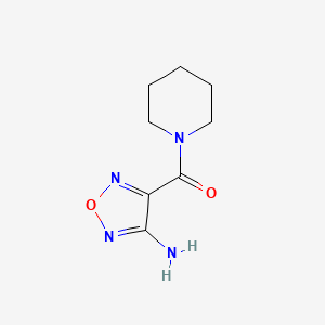 molecular formula C8H12N4O2 B2457859 (4-Amino-furazan-3-yl)-piperidin-1-yl-methanone CAS No. 329922-46-5