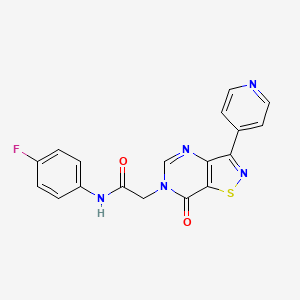 N-(4-fluorophenyl)-2-(7-oxo-3-(pyridin-4-yl)isothiazolo[4,5-d]pyrimidin-6(7H)-yl)acetamide