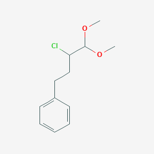 molecular formula C12H17ClO2 B2457886 (3-Chloro-4,4-dimethoxybutyl)benzene CAS No. 2095410-00-5