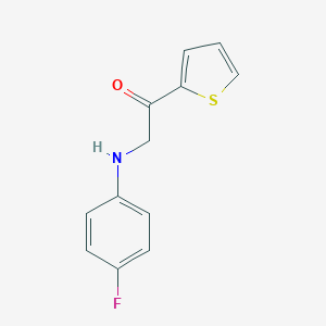 molecular formula C12H10FNOS B245791 2-(4-Fluoroanilino)-1-(2-thienyl)ethanone 