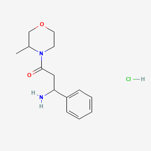 3-Amino-1-(3-methylmorpholin-4-yl)-3-phenylpropan-1-one hydrochloride