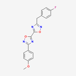 3-(4-Fluorobenzyl)-3'-(4-methoxyphenyl)-5,5'-bi-1,2,4-oxadiazole