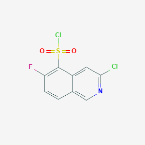 3-Chloro-6-fluoroisoquinoline-5-sulfonyl chloride