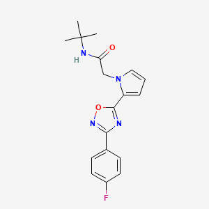 N-tert-butyl-2-{2-[3-(4-fluorophenyl)-1,2,4-oxadiazol-5-yl]-1H-pyrrol-1-yl}acetamide