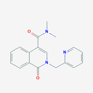 N,N-dimethyl-1-oxo-2-(2-pyridinylmethyl)-1,2-dihydro-4-isoquinolinecarboxamide