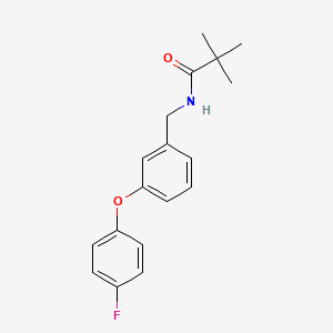 N-(3-(4-fluorophenoxy)benzyl)pivalamide