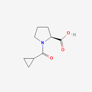 molecular formula C9H13NO3 B2457941 1-(Cyclopropylcarbonyl)proline CAS No. 148706-15-4