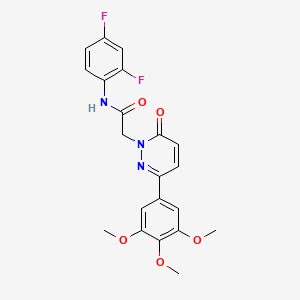 molecular formula C21H19F2N3O5 B2457944 N-(2,4-difluorophenyl)-2-(6-oxo-3-(3,4,5-trimethoxyphenyl)pyridazin-1(6H)-yl)acetamide CAS No. 899739-92-5