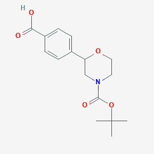 4-{4-[(Tert-butoxy)carbonyl]morpholin-2-yl}benzoic acid