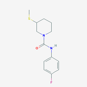 molecular formula C13H17FN2OS B2457966 N-(4-fluorophenyl)-3-(methylthio)piperidine-1-carboxamide CAS No. 2034555-91-2