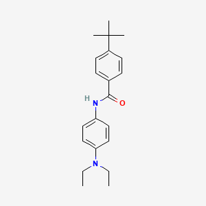 molecular formula C21H28N2O B2457968 4-叔丁基-N-[4-(二乙基氨基)苯基]苯甲酰胺 CAS No. 301225-57-0