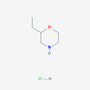 molecular formula C6H14ClNO B2457970 2-Ethylmorpholine hydrochloride CAS No. 1221722-35-5