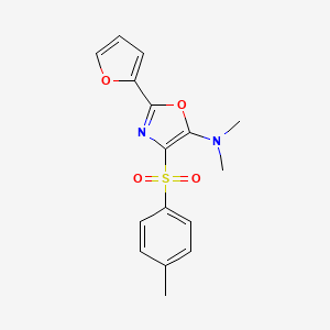 2-(furan-2-yl)-N,N-dimethyl-4-[(4-methylphenyl)sulfonyl]-1,3-oxazol-5-amine