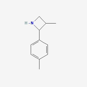 molecular formula C11H15N B2457985 Azetidine, 3-methyl-2-(4-methylphenyl)- CAS No. 1516416-81-1