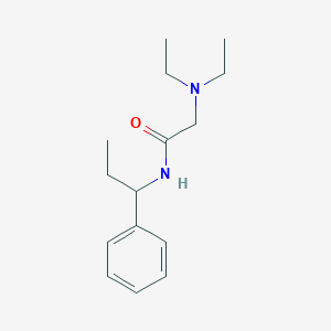 molecular formula C15H24N2O B024580 2-(Diethylamino)-N-(1-phenylpropyl)acetamide CAS No. 19893-64-2