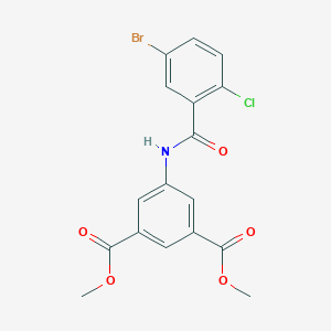 molecular formula C17H13BrClNO5 B245801 Dimethyl 5-[(5-bromo-2-chlorobenzoyl)amino]isophthalate 