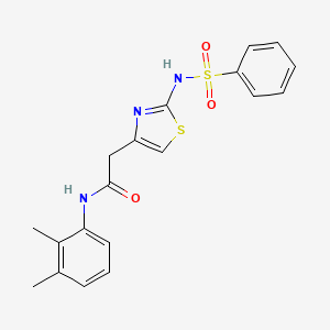 N-(2,3-dimethylphenyl)-2-(2-(phenylsulfonamido)thiazol-4-yl)acetamide