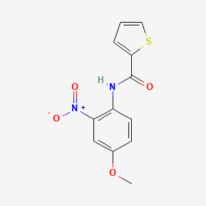 molecular formula C12H10N2O4S B2458021 N-(4-methoxy-2-nitrophenyl)thiophene-2-carboxamide CAS No. 312944-61-9