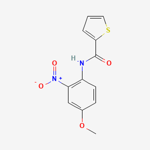 molecular formula C12H10N2O4S B2458021 N-(4-Methoxy-2-nitrophenyl)thiophen-2-carboxamid CAS No. 312944-61-9