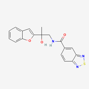 N-[2-(1-benzofuran-2-yl)-2-hydroxypropyl]-2,1,3-benzothiadiazole-5-carboxamide