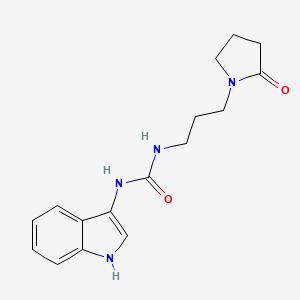 1-(1H-indol-3-yl)-3-(3-(2-oxopyrrolidin-1-yl)propyl)urea