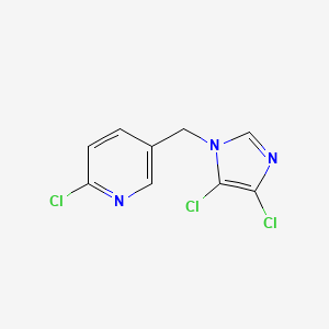 molecular formula C9H6Cl3N3 B2458049 2-chloro-5-[(4,5-dichloro-1H-imidazol-1-yl)methyl]pyridine CAS No. 1219564-99-4