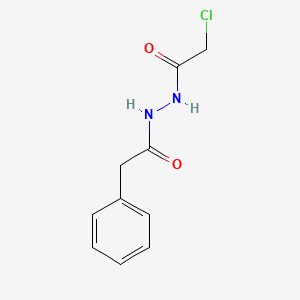 molecular formula C10H11ClN2O2 B2458078 2-chloro-N'-(phenylacetyl)acetohydrazide CAS No. 199938-15-3
