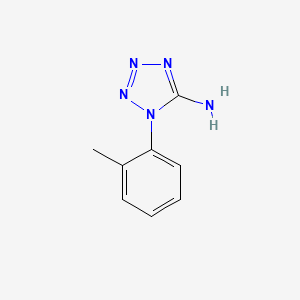 molecular formula C8H9N5 B2458089 1-(2-Methylphenyl)tetrazol-5-amine CAS No. 127866-79-9