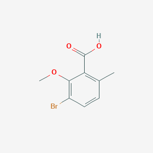 molecular formula C9H9BrO3 B2458094 3-溴-2-甲氧基-6-甲基苯甲酸 CAS No. 681467-88-9