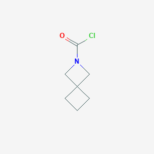 molecular formula C7H10ClNO B2458107 2-Azaspiro[3.3]heptane-2-carbonyl chloride CAS No. 2416237-14-2