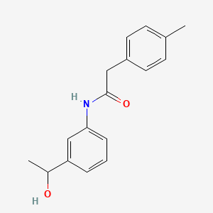 molecular formula C17H19NO2 B2458141 N-[3-(1-hydroxyethyl)phenyl]-2-(4-methylphenyl)acetamide CAS No. 1156641-66-5