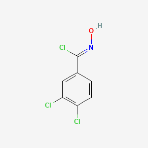 molecular formula C7H4Cl3NO B2458146 3,4-Dichloro-alpha-chlorobenzaldoxime CAS No. 58933-36-1