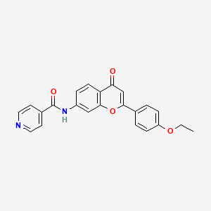 molecular formula C23H18N2O4 B2458167 N-(2-(4-ethoxyphenyl)-4-oxo-4H-chromen-7-yl)isonicotinamide CAS No. 923211-82-9