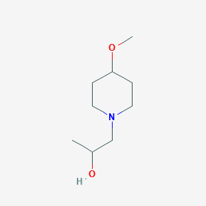 molecular formula C9H19NO2 B2458174 1-(4-Methoxypiperidin-1-yl)propan-2-ol CAS No. 1184110-22-2