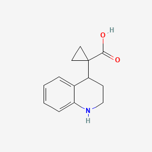 molecular formula C13H15NO2 B2458177 1-(1,2,3,4-Tetrahydroquinolin-4-yl)cyclopropane-1-carboxylic acid CAS No. 2089257-72-5