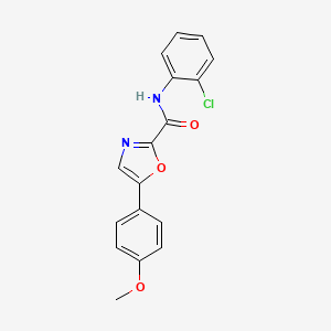 molecular formula C17H13ClN2O3 B2458184 N-(2-氯苯基)-5-(4-甲氧基苯基)恶唑-2-甲酰胺 CAS No. 955632-17-4