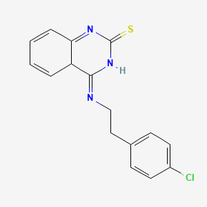 molecular formula C16H14ClN3S B2458189 4-{[2-(4-氯苯基)乙基]氨基}-1,2-二氢喹唑啉-2-硫酮 CAS No. 440322-26-9