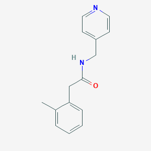 molecular formula C15H16N2O B245820 2-(2-methylphenyl)-N-(pyridin-4-ylmethyl)acetamide 