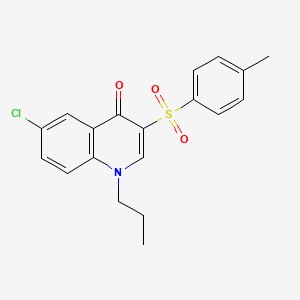 molecular formula C19H18ClNO3S B2458200 6-chloro-1-propyl-3-tosylquinolin-4(1H)-one CAS No. 899217-38-0