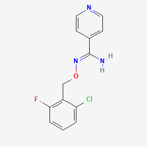 N'-[(2-chloro-6-fluorobenzyl)oxy]-4-pyridinecarboximidamide