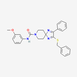 2-(benzylthio)-N-(3-methoxyphenyl)-3-phenyl-1,4,8-triazaspiro[4.5]deca-1,3-diene-8-carboxamide