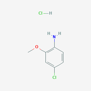 molecular formula C7H9Cl2NO B2458269 4-Chloro-2-methoxyaniline hydrochloride CAS No. 861299-14-1; 93-50-5