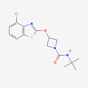 N-(tert-butyl)-3-((4-chlorobenzo[d]thiazol-2-yl)oxy)azetidine-1-carboxamide