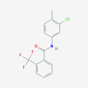molecular formula C15H11ClF3NO B245832 N-(3-chloro-4-methylphenyl)-2-(trifluoromethyl)benzamide 
