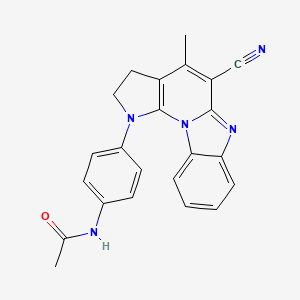 N-[4-(5-Cyano-4-methyl-2H,3H-1,6,10b-triaza-cyclopenta[c]fluoren-1-yl)-phenyl]-acetamide