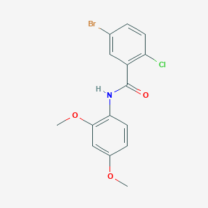 molecular formula C15H13BrClNO3 B245834 5-bromo-2-chloro-N-(2,4-dimethoxyphenyl)benzamide 