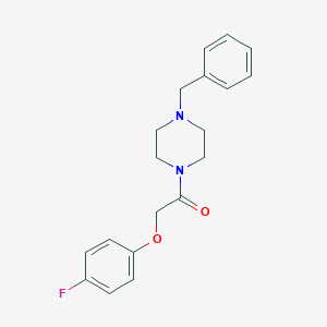 molecular formula C19H21FN2O2 B245835 1-Benzyl-4-[(4-fluorophenoxy)acetyl]piperazine 
