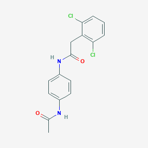 molecular formula C16H14Cl2N2O2 B245837 2-(2,6-dichlorophenyl)-N-(4-acetamidophenyl)acetamide 