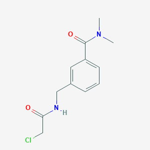 B2458374 3-[(2-chloroacetamido)methyl]-N,N-dimethylbenzamide CAS No. 2031259-37-5